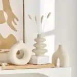 Modern Minimalist Ceramic Vase Set of 3