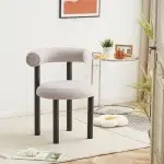 Nordic Cream Soft Upholstered Dining Chair