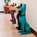 Resin Doberman Statue