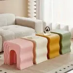 Wave Design  Plastic  Table