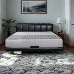 Leather Fabric Double Bed
