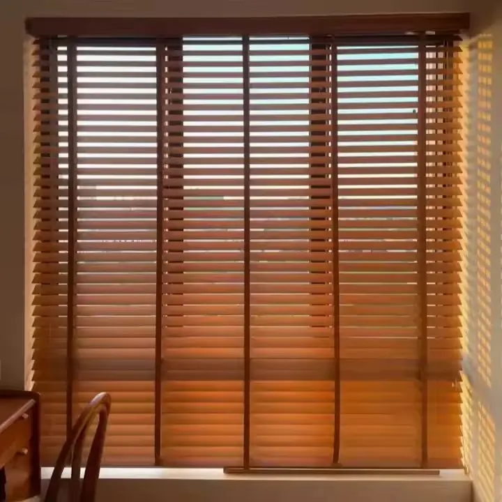 H30e67941a99a49c38bb224ecfe8c7e74x Wooden Venetian Blinds - Image 1