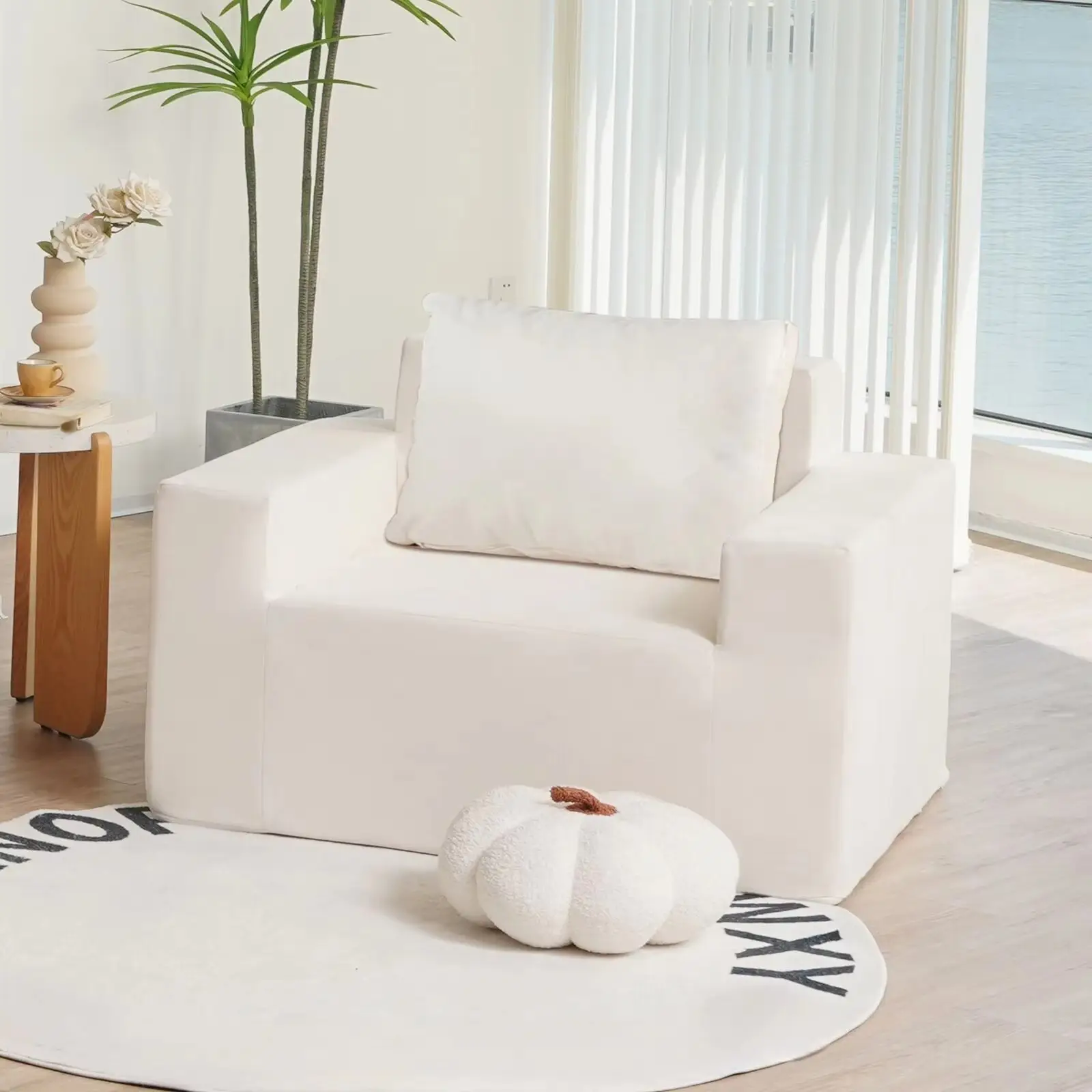 H5e0b1be9a88b4ab2a5a1a470d659ed99W Single Foam Sofa - Image 1