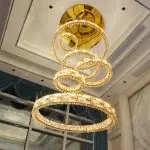 Gold Ring Chandelier