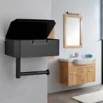 Black  Lid Storage Box