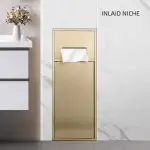 Gold Toilet Paper & Brush Holder