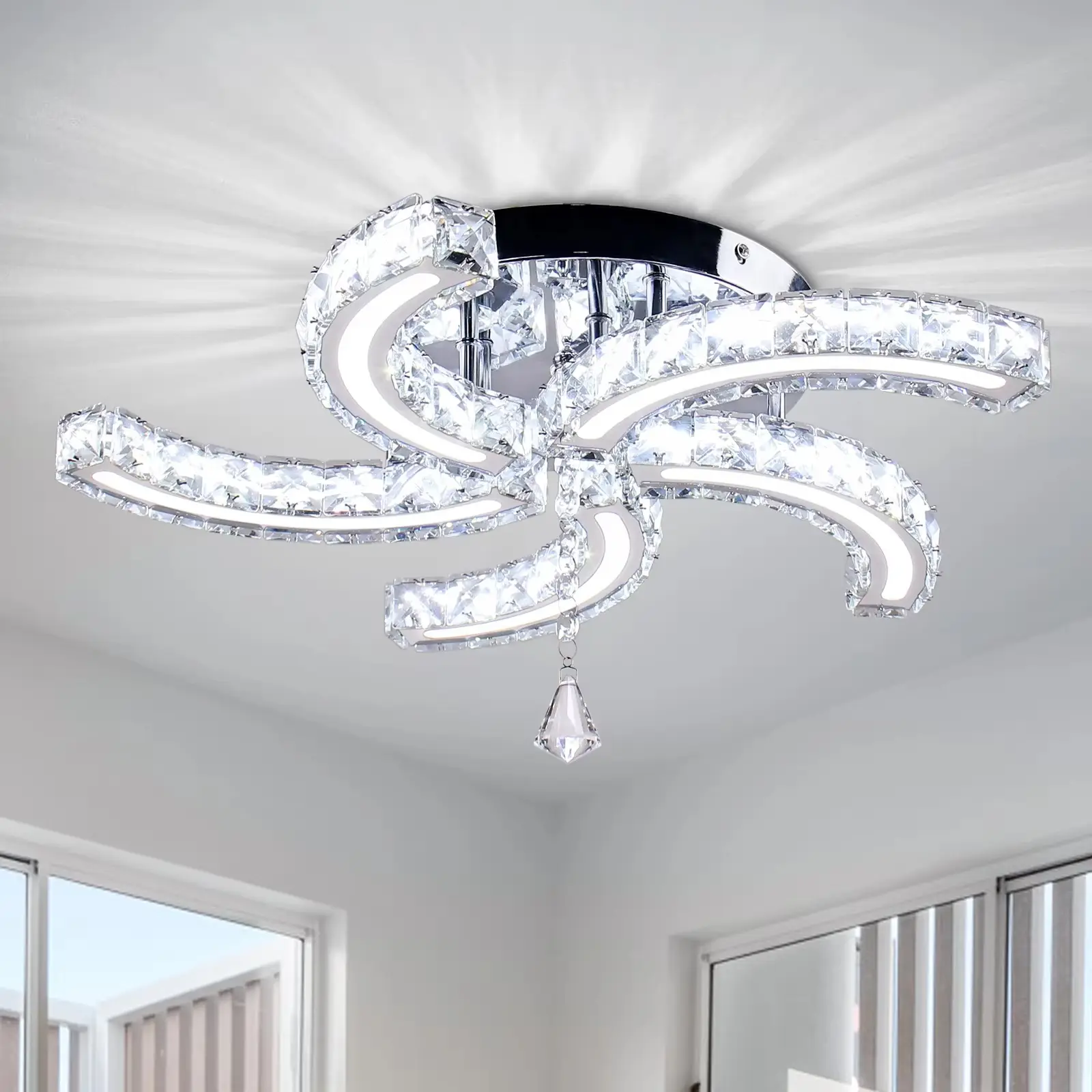 He7ed59fde62c4a0cad6bb7c6c6398535W Crystal Chandelier - Image 1