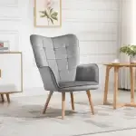 Living Room Arm Chair With Wood Legs