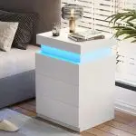 White  Table With LED Lighting