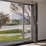 Casement aluminum doors