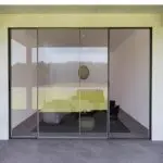 Sliding aluminum doors